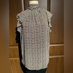 Michael Kors Leaf Print Blouse